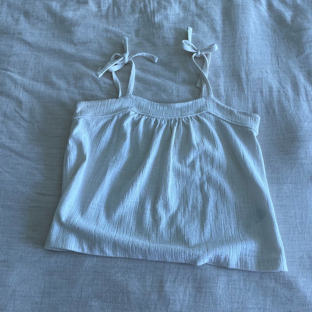 Madewell Cropped Tie Shoulder Tank Top